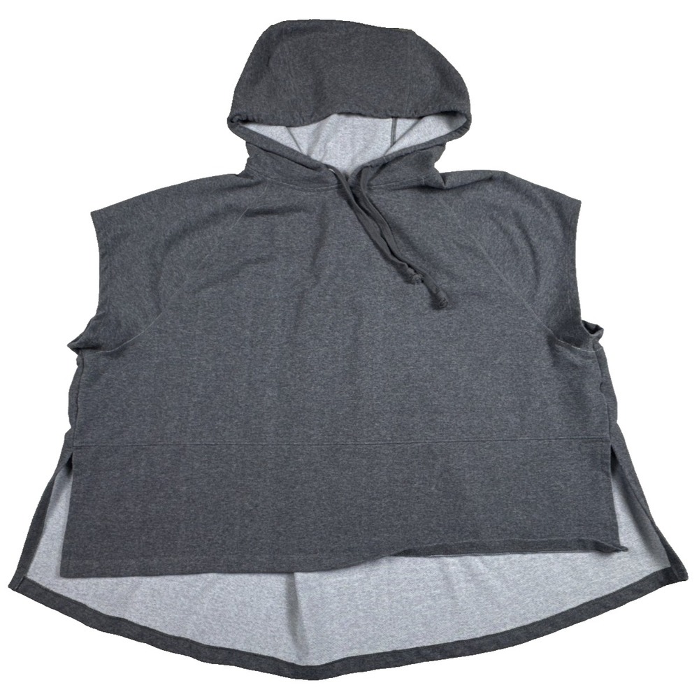 Avia Black Sleeveless Hoodie Men's Size‎ 2XL Muscle Cut Off Gym Workout Pullover